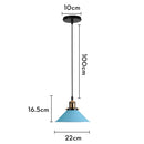 GobekUsa Blue Nordic Pendant Lights E27 Modern Hanging Lamps for Living Dining Kitchen