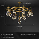 GobekUsa Crystal Chandelier Ceiling Light Modern Design for Living Room Dining Area