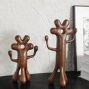 GobekUsa Abstract Flower Man Alien Sculpture Home Decor Figurine
