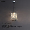 GobekUsa Crystal Dining Table Pendant Lamp: Elegant Led Decoration for Kitchen Island, Restaurant, Living Room