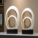 GobekUsa Gold Abstract Art Sculpture Desk Ornaments Minimalism Aesthetics Decor