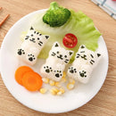 GobekUsa Cat Shape Onigiri Maker with Seaweed Embossers Kit