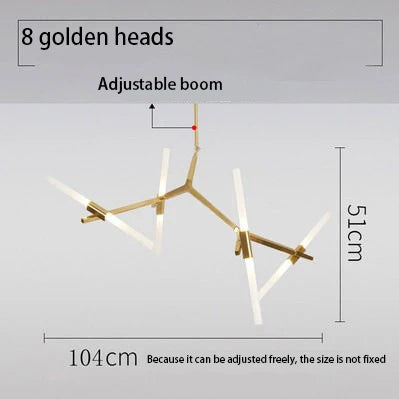 GobekUsa LED Chandelier: Modern Gold Black Ceiling Pendant for Kitchen Dining Living Bedroom, photo 15 of 20