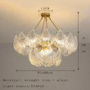 GobekUsa Crystal Glass Chandelier: Luxury Retro Pendant Light for Dining, Living, Bedroom Decor