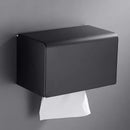 GobekUsa Black Aluminum Bathroom Paper Holder: Elegant Tissue Box Rack & Toilet Paper Holder