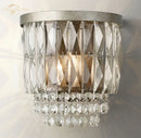 GobekUsa Crystal LED Wall Sconce Light Fixture - Portia Collection