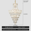 GobekUsa Crystal Chandelier Art Living Room Lighting for Duplex Buildings and High-End Restaurants