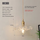 Nordic Glass Pendant Light in Brown and Polished Chrome