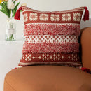 GobekUsa Bohemian Floral Throw Pillow Cover with Tassels