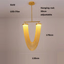 GobekUsa LED Aluminum Ceiling Chandelier Lighting Hanging Lamps for Foyer