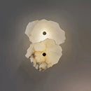 GobekUsa Ivory White Marble Copper LED Ceiling Light Luxury Modern Fixture