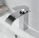 GobekUsa Gold Bathroom Faucet: Brass Rose Gold Basin Waterfall Mixer Tap