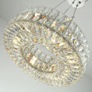 GobekUsa Gold K9 Crystal LED Ring Chandelier Pendant Light for Home Decor