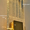 GobekUsa Bubble Crystal LED Wall Sconces Gold Modern Indoor Lighting for Home Decor