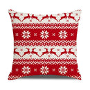 GobekUsa Christmas Elk Pillowcase 45x45cm Farmhouse Red Letter Design