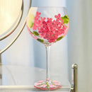 GobekUsa Crystal Hand-Painted Floral Wine Goblet - Chinese Antique Red Wine Glass