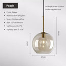 GobekUsa Industrial Glass Pendant Light for Living Room Kitchen Chandeliers