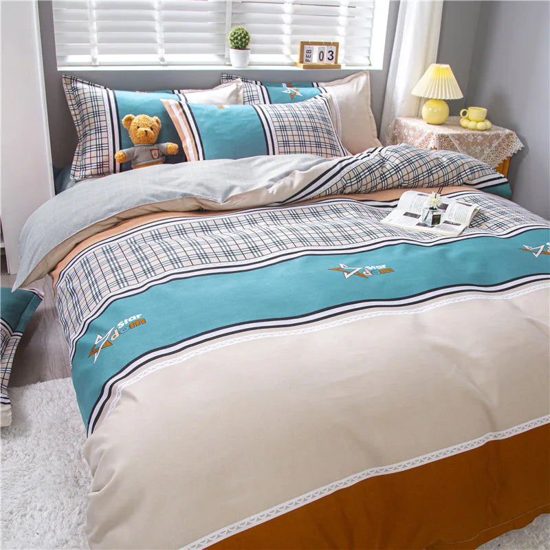 GobekUsa Lattice Plant Geometric Pattern Bedding Set with Sheet Pillows, photo 13 of 30