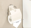 GobekUsa Bathroom Set: Cream White Shelf, Towel Rack, Paper Holder, Brush Holder & Hardware
