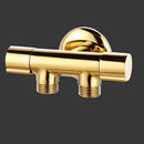 GobekUsa Brass Chrome Wall Mount Bibcock Faucet - Cold Water Tap for Washing Machine, Toilet, Garden