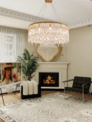 GobekUsa Crystal Pendant Chandelier for Living Room Bedroom - Luxury Hanglamp by Lamparas Lustres