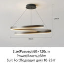 GobekUsa Black/White Spiral Chandelier for Living Dining Kitchen. Trendy Round Indoor Lighting Fixture.