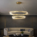 GobekUsa Crystal Chandelier: Luxury Pendant Lamp for Living Room and Bedroom