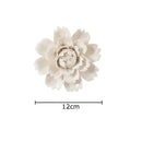 GobekUsa Elegant Porcelain Peony Flower Wall Ornaments
