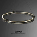 GobekUsa Light Luxury Circle LED Living Room Chandelier