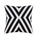 GobekUsa Black White Embroidered Cushion Cover 45x45cm Sofa Bed Chair Home Decor
