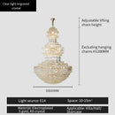 GobekUsa Crystal Chandelier: Elegant Lighting for Home, Villa, Hotel Lobby