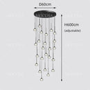 Black Water Drop Acrylic LED Pendant Light