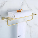 GobekUsa Gold Bathroom Hardware Set: Towel Rack, Shelf, Paper Holder, Towel Holder, Toilet Brush Holder