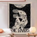 GobekUsa Lovers Tarot Tapestry for Spiritual Wall Decor and Astrology Enthusiasts