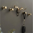 GobekUsa Brass Wall Mount Robe Hooks for Bathroom and Door - Towel, Hat, Coat Holder