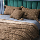 GobekUsa Knit Pillow Case 45x45cm Soft Decorative Cushion Cover Tassels Sofa Bed
