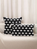 GobekUsa Geometric Chenille Embroidered Pillow Covers Boho Moroccan Style Decor