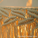 GobekUsa Boho Macrame Ceiling Pendant Light Cover for Home Bedroom Chandeliers