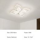 GobekUsa LED Flower Chandelier White Ceiling Lamp for Bedroom Living Room Decor