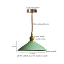 GobekUsa Cyan Ceramic LED Pendant Light for Loft Cafe Bar Decor
