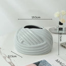 GobekUsa Ceramic Desktop Storage Paper Towel Holder & Tissue Box Organizer