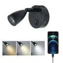 GobekUsa 12V LED Spotlight with USB Charger for Camper Van Trailer Bed Reading Light