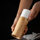 GobekUsa 6-Inch Manual Wooden Salt Pepper Grinder, Multi-Purpose Ceramic Kitchen Tool