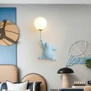 GobekUsa Bear Wall Lamp | Cute Nordic Cartoon Design for Girls Bedroom, Study, Dormitory
