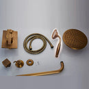 GobekUsa Brass Concealed 3 Way Shower System Set Wall Mounted Rain Mixer Tap