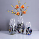GobekUsa Gradient Glass Vase for Home Decor and Floral Arrangements