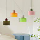 Vintage Stained Glass Mini Pendant Light