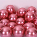 GobekUsa 12-Inch Metal Latex Confetti Balloon Set for Wedding, Birthday, Party Decorations