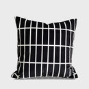 GobekUsa Geometric Line Embroidered Suede Pillowcase for Sofa Bed Living Room