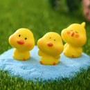 GobekUsa Chick Doll Figurines Miniature Fairy House Decor Hen Luminous Animals Statue